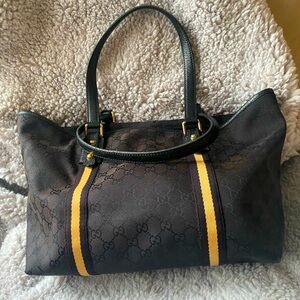 Vtg Gucci Sherry Line Tote